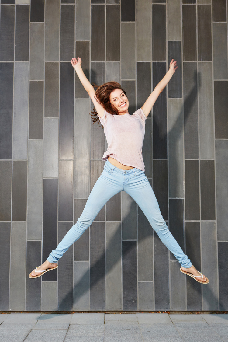 Excited Young Woman 